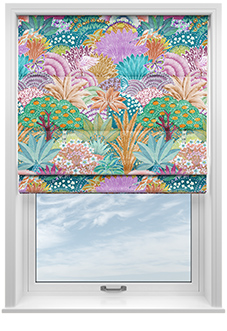 Kolkata Velvet, Carnival - Twist&Fit Roman Blind